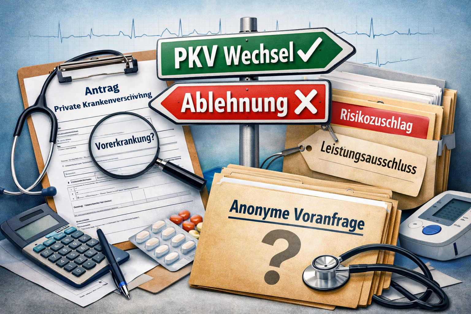 Beitragsbild zum Artikel: PKV wechseln trotz Vorerkrankung – So geht's (2026 Update)