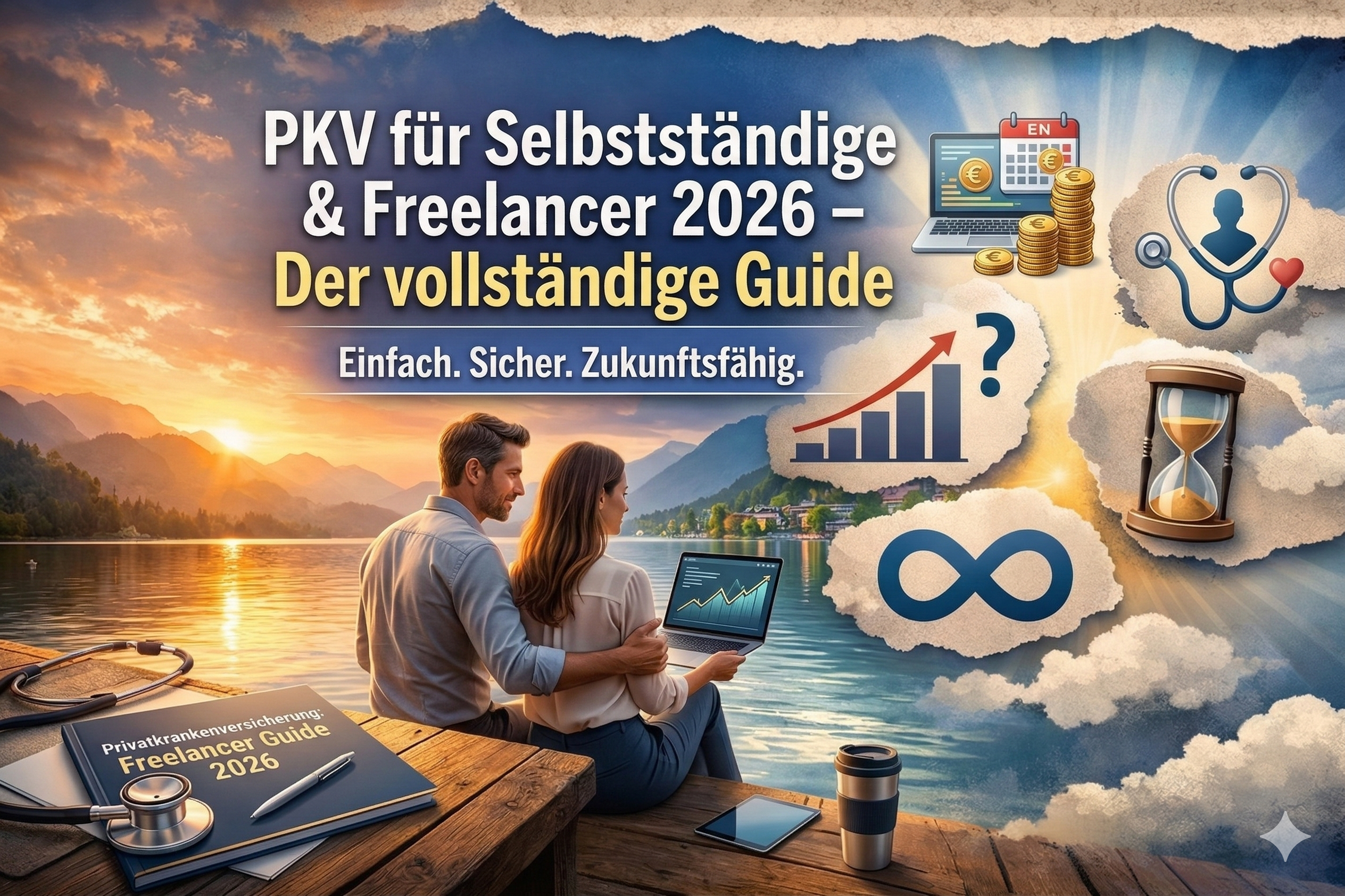 Beitragsbild zum Artikel: PKV für Selbstständige & Freelancer 2026 – Der vollständige Guide